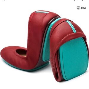 Red Tiek Ballet Flats